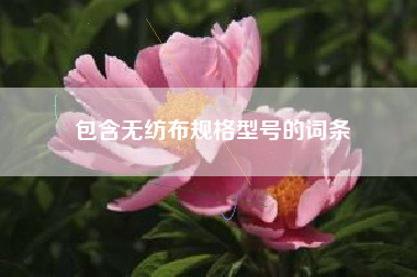 包含無(wú)紡布規格型號的詞條