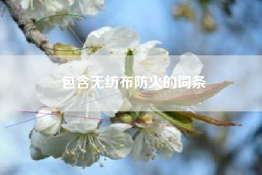 包含無(wú)紡布防火的詞條