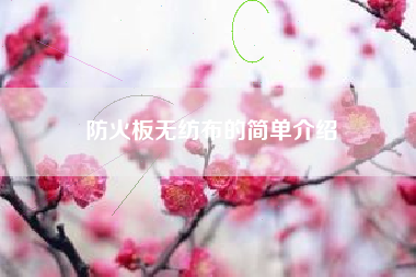 防火板無(wú)紡布的簡(jiǎn)單介紹